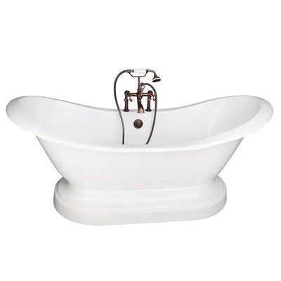 Barclay Marshall 72″ Cast Iron Double Slipper Tub Kit – Oil Rubbed Bronze Accessories Barclay Products