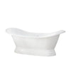 Barclay - Marshall 72" Cast Iron Double Slipper Tub on Base - CTDSNB-WH Barclay Products