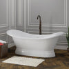 Barclay - Marshall 72" Cast Iron Double Slipper Tub on Base - CTDSNB-WH Barclay Products