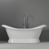 Barclay - Marshall 72" Cast Iron Double Slipper Tub on Base - CTDSNB-WH Barclay Products