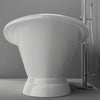 Barclay - Marshall 72" Cast Iron Double Slipper Tub on Base - CTDSNB-WH Barclay Products