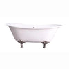 Barclay - Maxmillian 67" Cast Iron Double Slipper Freestanding Tub - CTDSN67-WH Barclay Products