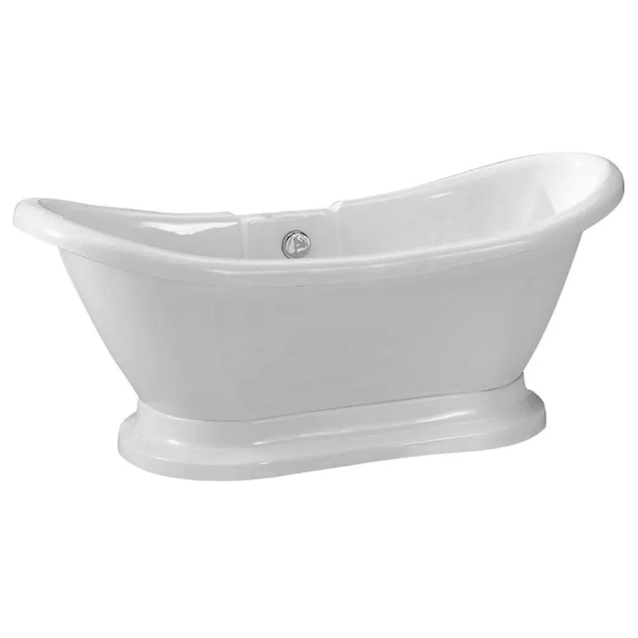 Barclay Monterrey 63" Acrylic Double Slipper Tub on Base without Holes