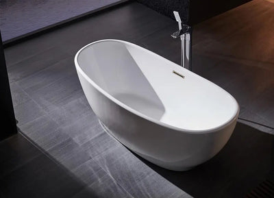 Barclay - Mystique 59" Acrylic Double Slipper Tub with Integral Drain - ATDSN59IG Barclay Products