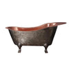 Barclay - Naples 73" Copper Slipper Tub with Copper Feet Barclay Products