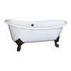 Barclay Nelson Premium Cast Iron Double Slipper Freestanding Tub