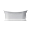 Barclay - Nemo 67" Acrylic Double Slipper Tub with Integral Drain and Overflow - ATDSN67BIG Barclay Products