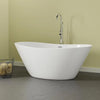 Barclay - Nickelby 68" Acrylic Double Slipper Tub with Integral Drain and Overflow - ATDSN68FIG Barclay Products