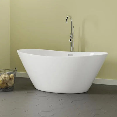 Barclay - Nickelby 68" Acrylic Double Slipper Tub with Integral Drain and Overflow - ATDSN68FIG Barclay Products