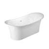 Barclay - Nydia 72" Acrylic Double Slipper Tub with Integrated Drain and Overflow - ATFDSN72IG Barclay Products