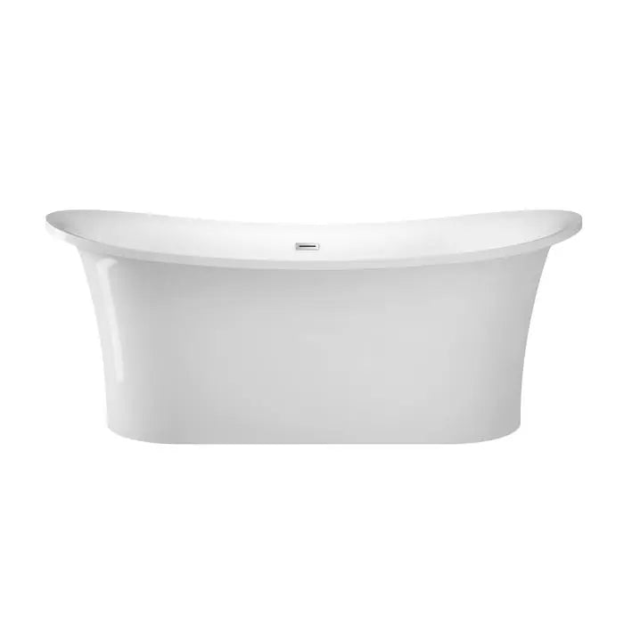 Barclay - Nydia 72" Acrylic Double Slipper Tub with Integrated Drain and Overflow - ATFDSN72IG Barclay Products