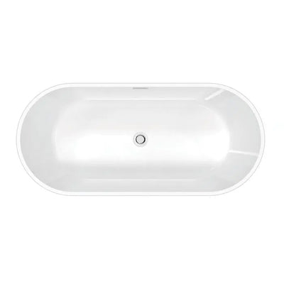 Barclay - Orrick 63" Acrylic Oval Tub with Integral Drain and Overflow - ATOVN63IIG Barclay Products