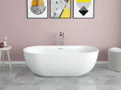 Barclay - Paige 59" Acrylic Tub with Integral Drain and Overflow - ATOVN59KIG Barclay Products