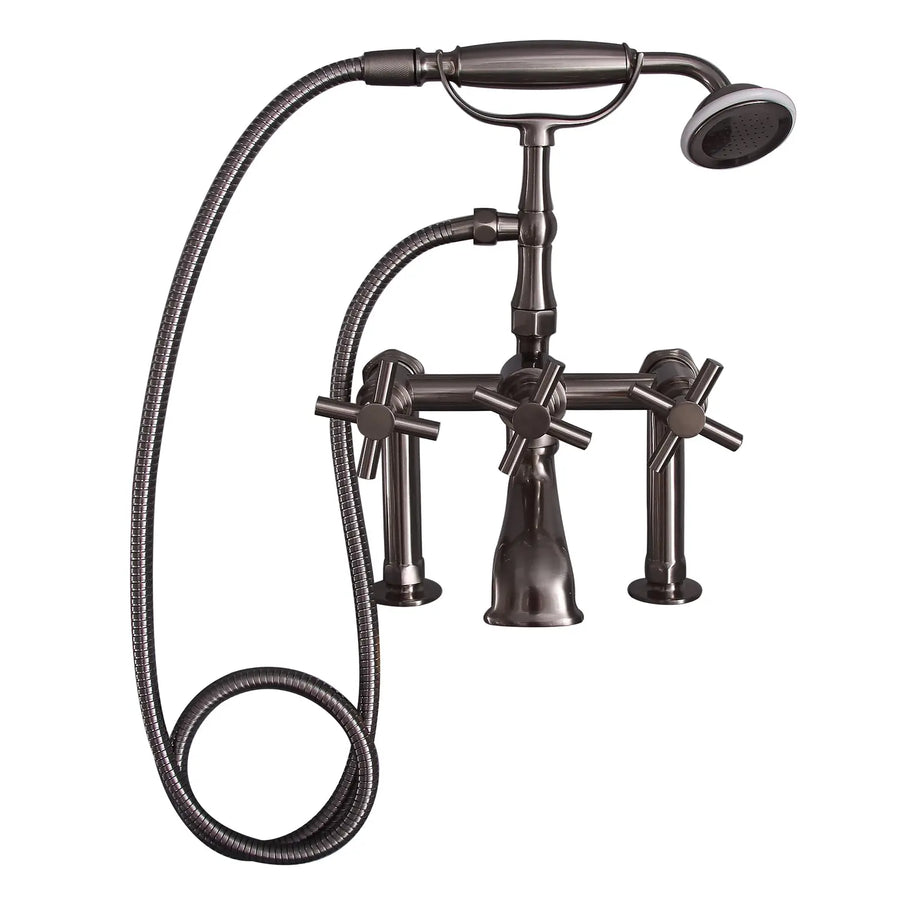 Barclay Products Clawfoot Tub Filler – Cross Handles Barclay Products