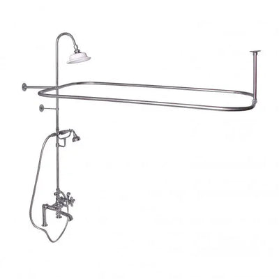 Barclay Products Rectangular Shower Unit – Metal Cross Handles