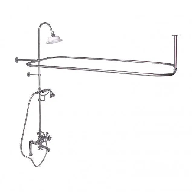 Barclay Products Rectangular Shower Unit – Metal Cross Handles