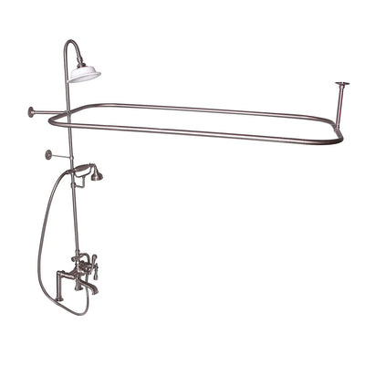 Barclay Products Rectangular Shower Unit – Metal Lever 2 Handles