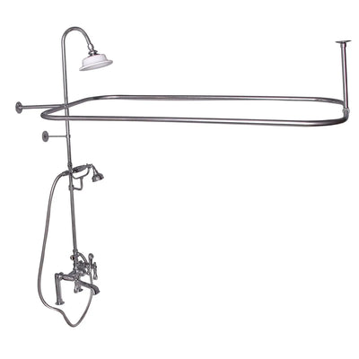 Barclay Products Rectangular Shower Unit – Metal Lever 2 Handles