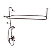 Barclay Products Rectangular Shower Unit – Metal Lever 2 Handles