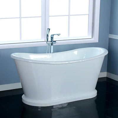 Barclay Raynor Premium 66" Cast Iron Bateau Freestanding Tub Without Faucet Holes Barclay Products