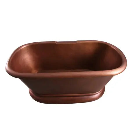 Barclay - Reedley 61" Copper Double Roll Top Freestanding Tub