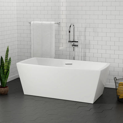 Barclay - Sloane 59" Acrylic Tub with Integral Drain and Overflow - ATFRECN59AIG Barclay Products