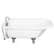 Barclay TKADTR60-WBN4 Anthea 60″ Acrylic Roll Top Tub Kit in White – Brushed Nickel Accessories