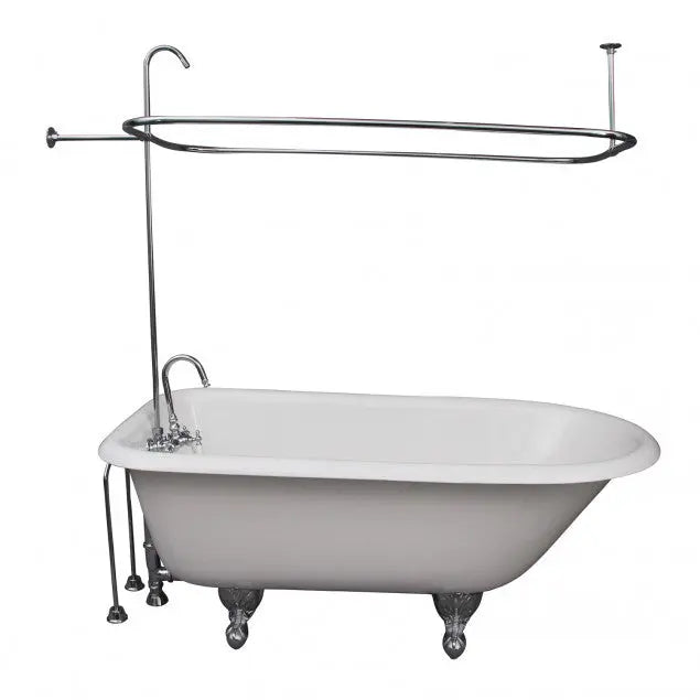 Barclay TKCTR60-CP1 Bartlett 60″ Cast Iron Roll Top Tub Kit – Polished Chrome Accessories