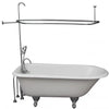 Barclay TKCTR60-CP2 Bartlett 60″ Cast Iron Roll Top Tub Kit – Polished Chrome Accessories