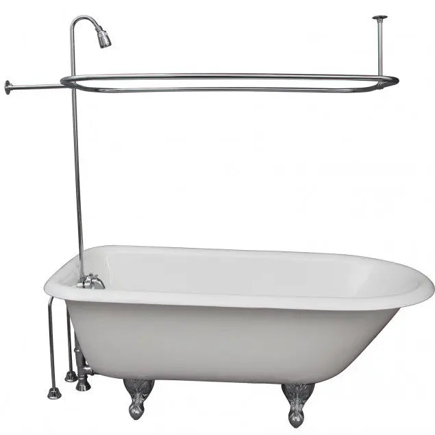 Barclay TKCTR60-CP3 Bartlett 60″ Cast Iron Roll Top Tub Kit – Polished Chrome Accessories