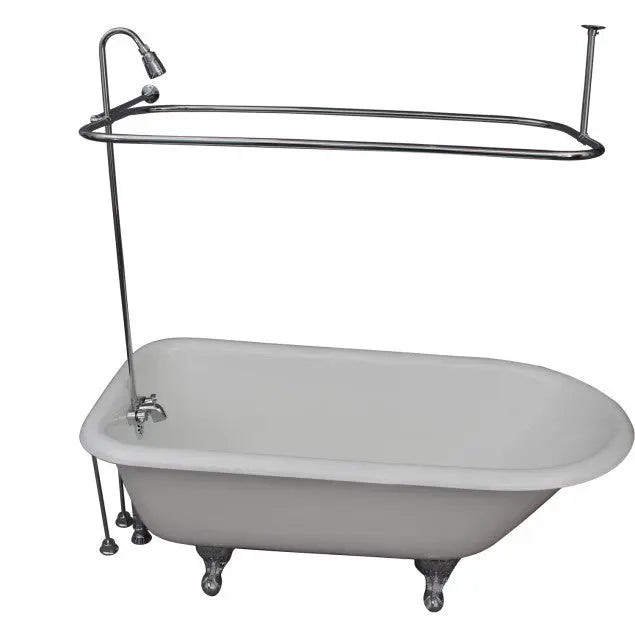 Barclay TKCTR60-CP5 Bartlett 60″ Cast Iron Roll Top Tub Kit – Polished Chrome Accessories