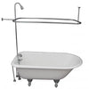 Barclay TKCTR60-CP6 Bartlett 60″ Cast Iron Roll Top Tub Kit – Polished Chrome Accessories