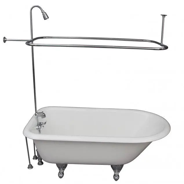 Barclay TKCTR60-CP6 Bartlett 60″ Cast Iron Roll Top Tub Kit – Polished Chrome Accessories