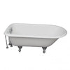 Barclay TKCTR60-CP7 Bartlett 60″ Cast Iron Roll Top Tub Kit – Polished Chrome Accessories