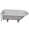 Barclay TKCTR60-CP8 Bartlett 60″ Cast Iron Roll Top Tub Kit – Polished Chrome Accessories