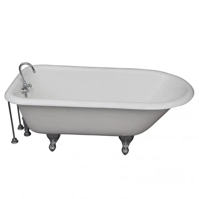 Barclay TKCTR60-CP9 Bartlett 60″ Cast Iron Roll Top Tub Kit – Polished Chrome Accessories