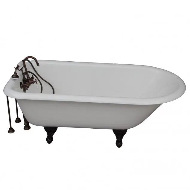 Barclay TKCTR60-ORB1 Bartlett 60″ Cast Iron Roll Top Tub Kit – Oil Rubbed Bronze Accessories