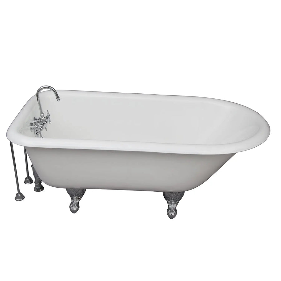 Barclay TKCTR67-CP10 Brocton 68″ Cast Iron Roll Top Tub Kit – Polished Chrome Accessories