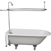 Barclay TKCTR67-CP3 Brocton 68″ Cast Iron Roll Top Tub Kit – Polished Chrome Accessories