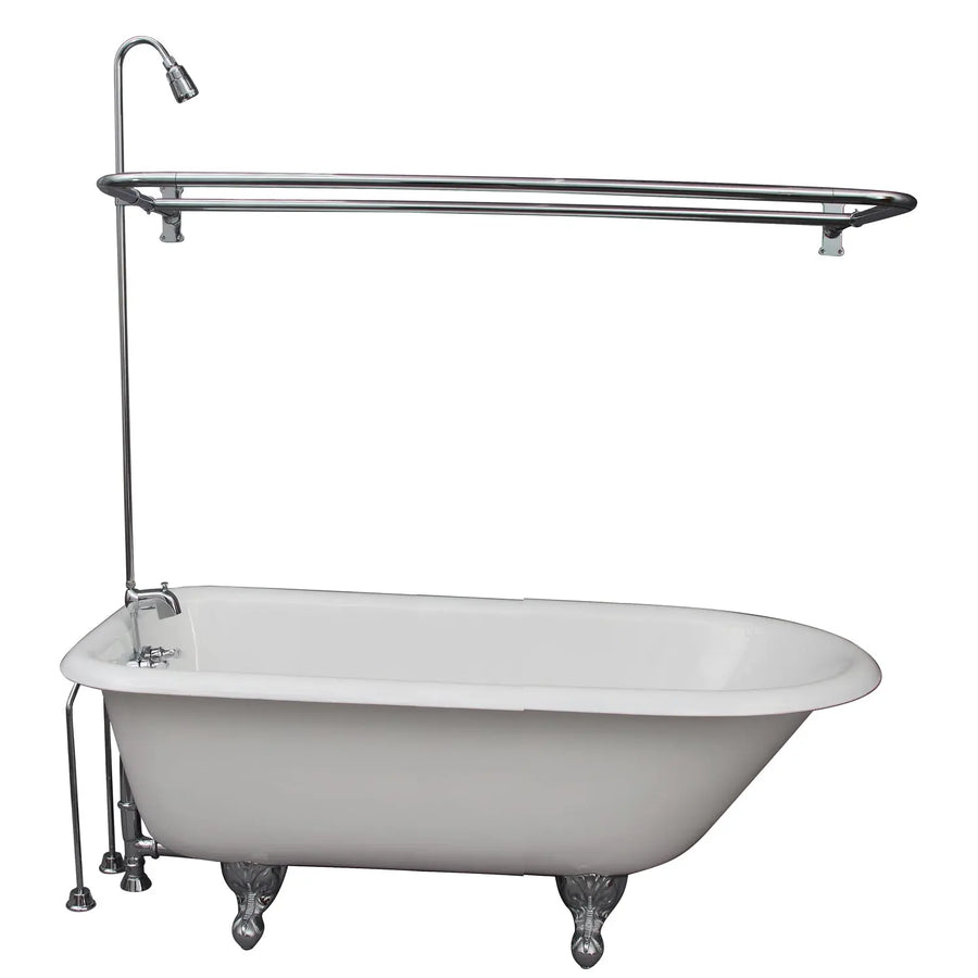 Barclay TKCTR67-CP4 Brocton 68″ Cast Iron Roll Top Tub Kit – Polished Chrome Accessories