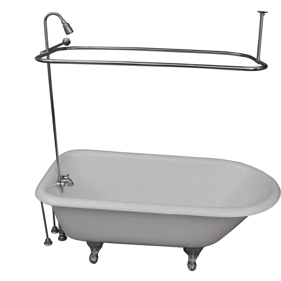 Barclay TKCTR67-CP5 Brocton 68″ Cast Iron Roll Top Tub Kit – Polished Chrome Accessories