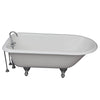 Barclay TKCTR67-CP9 Brocton 68″ Cast Iron Roll Top Tub Kit – Polished Chrome Accessories