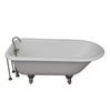 Barclay TKCTR67-SN3 Brocton 68″ Cast Iron Roll Top Tub Kit –Brushed Nickel Accessories