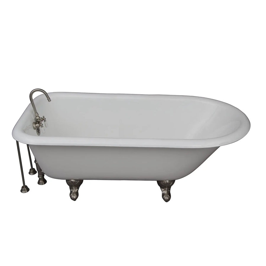 Barclay TKCTR67-SN3 Brocton 68″ Cast Iron Roll Top Tub Kit –Brushed Nickel Accessories