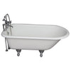 Barclay TKCTR7H60-CP2 Beecher 60″ Cast Iron Roll Top Tub Kit – Polished Chrome Accessories