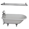 Barclay TKCTR7H60-CP5 Beecher 60″ Cast Iron Roll Top Tub Kit – Polished Chrome Accessories