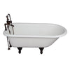 Barclay TKCTR7H60-ORB1 Beecher 60″ Cast Iron Roll Top Tub Kit – Oil Rubbed Bronze Accessories