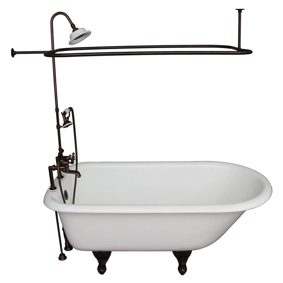 Barclay TKCTR7H60-ORB4 Beecher 60″ Cast Iron Roll Top Tub Kit – Oil Rubbed Bronze Accessories