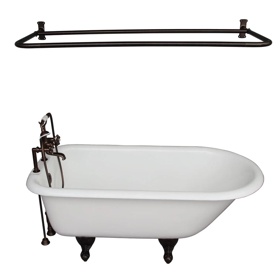 Barclay TKCTR7H60-ORB6 Beecher 60″ Cast Iron Roll Top Tub Kit – Oil Rubbed Bronze Accessories