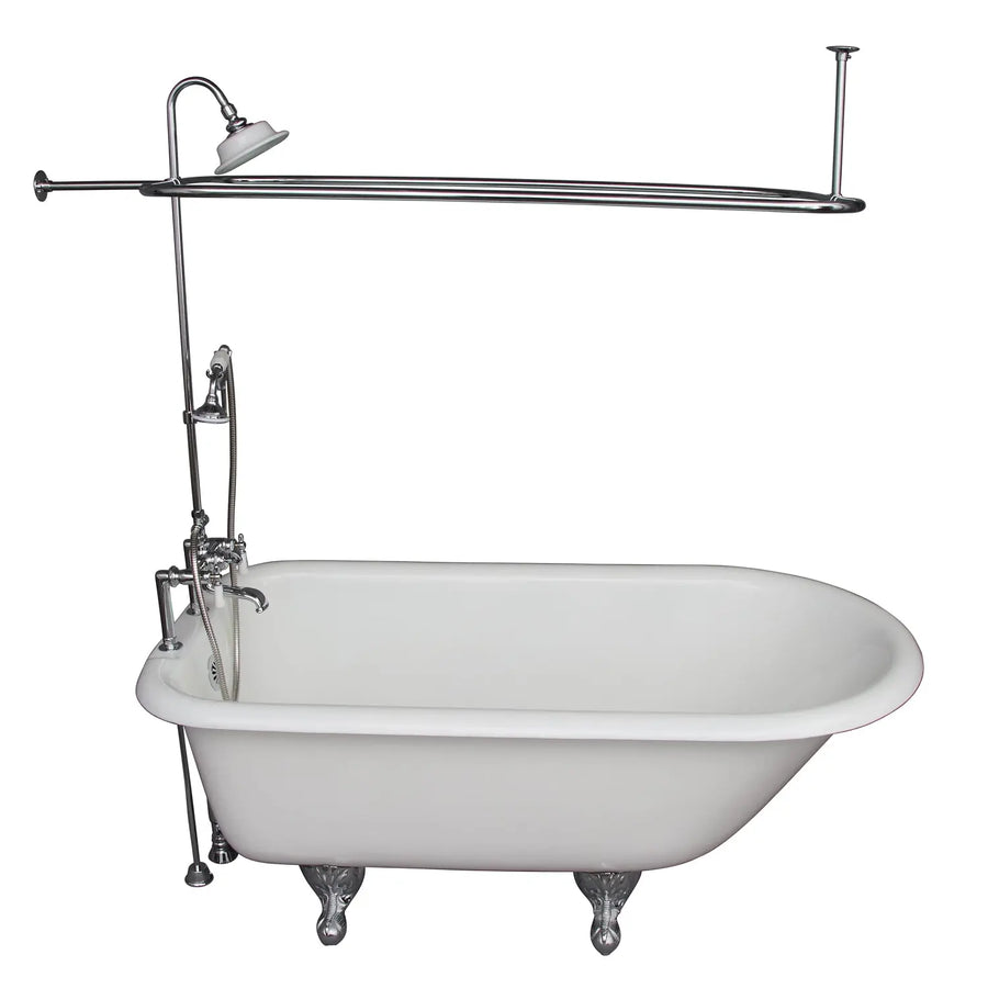 Barclay TKCTR7H67-CP3 Cadmus 68″ Cast Iron Roll Top Tub Kit – Polished Chrome Accessories